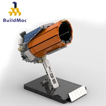 BuildMoc Американский космический Телескоп Кеплер Набор строительных блоков Космическое Исследование Планеты Кирпичи Игрушка Для Детей Подарок Малышу На День Рождения