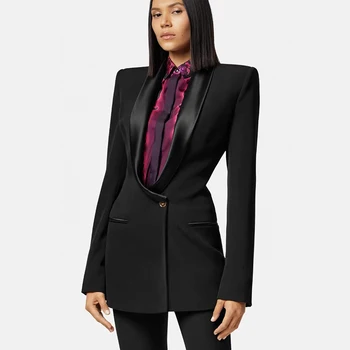 Американский пиджак в стиле ретро-барокко с нерегулярным воротником, новинка осени 2023, модная женская куртка с одной пряжкой, утягивающая талию, y2k
