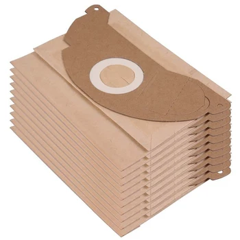 10 Бумажных мешков для пылесоса для Karcher 6.904-322.0 MV2 WD2 A2003 A2004 Совместимые вакуумные мешки для пыли
