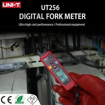 UNI-T UT256 60A Вилочный Измеритель переменного/постоянного тока/True RMS Цифровой Амперметр с автоматическим Диапазоном/Универсальный Электрический Измеритель