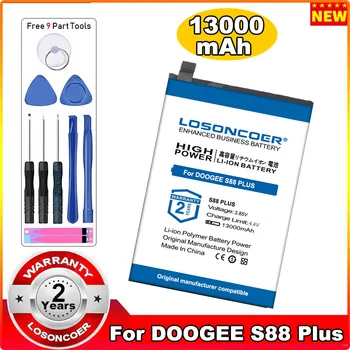 Аккумулятор LOSONCOER 13000mAh BAT20M1310000 для DOOGEE S88 Plus