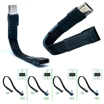 Hohe Qualität 5CM-100CM Micro USB 2,0 B 5pin Männlichen zu Weiblichen M/F Verlängerung Lade daten Ladegerät Blei Extender Kabel