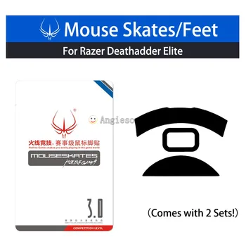 2 упаковки 4 Комплекта Deathadder Elite Горячая линия Игры Мышь Ножки Коньки 0,6 мм 3 м Новинка