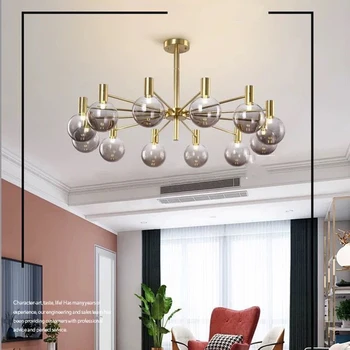 Люстра светодиодная художественная подвесная лампа Освещает декор комнаты в скандинавском стиле, домашнюю столовую, подвесной потолочный светильник, эстетическое украшение помещения