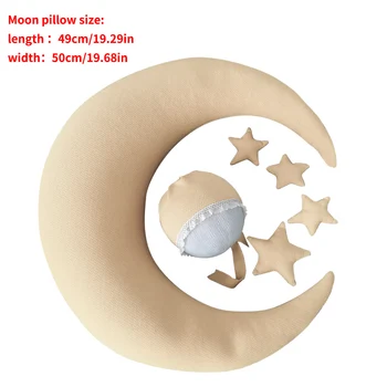 Детская подушка Луна Звезда Детская подушка Шляпа Реквизит для фотосъемки Новорожденных Украшение для съемки Тип 11