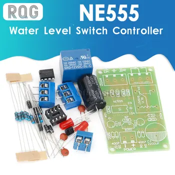 NE555 Комплект контроллера переключателя уровня воды, Датчик уровня воды, Автоматический Насосный модуль, Обучающий электронным принципам студентов 