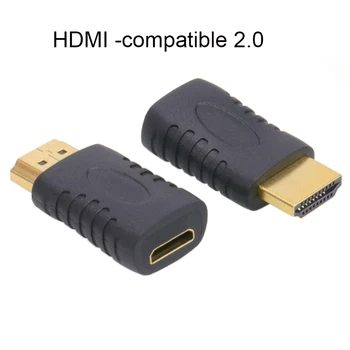 HDMI-совместимый Штекер в Mini HDMI-совместимый Женский Полный Конвертер для Компьютера HDTV Телевизионный Монитор Проектор С Позолоченным Покрытием