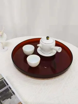 Индивидуальный акриловый лоток Nordic ins, круглый роскошный чайный поднос, фруктовая чашка, парфюмерный туалет, приемник для ванной комнаты