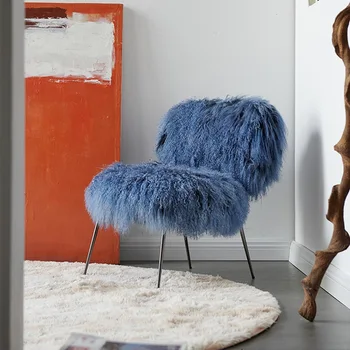 Бархатное кресло Скандинавские стулья Современный декор для гостиной Роскошный Дизайн белого кресла Удобная Элегантная мебель для макияжа в гостиной