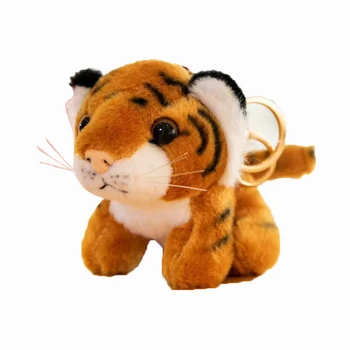 Милая имитационная кукла тигр плюшевая игрушка брелок леопардовая кукла панда кукольная сумка украшения детские праздничные подарки
