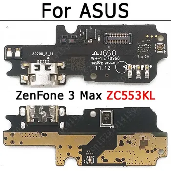 Оригинальная Зарядная плата Для ASUS ZenFone 3 Max ZC553KL Зарядный Порт Пластина USB Разъем Печатная плата док-станция Ленточное Гнездо Ремонт Запасных Частей