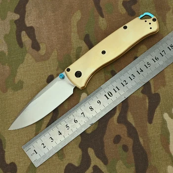 SABADO Bugout 535-3 Складной Нож 535 Латунная Ручка Складной Карманный EDC Инструмент Деревообрабатывающий Кемпинг Инструмент для Выживания На Открытом Воздухе