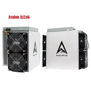 Совершенно новый Avalon Bitcoin Miner A1246 90T для майнинга криптовалюты Btc Asic с блоком питания