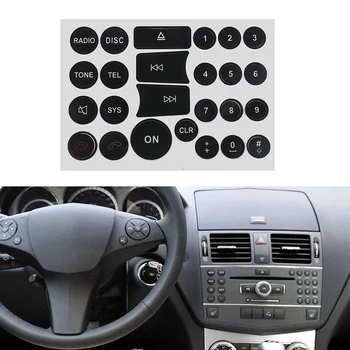 Наклейка для ремонта переключателя Для автомобиля Mercedes-Benz C E GLK W Class 2007-2014 Аксессуары для интерьера Автомобиля