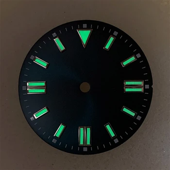 Дата на 3 Зеленых Светящихся циферблате часов для Сменных Циферблатов механизма NH35 2813 8215 ETA2836