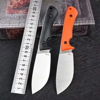 Прямой фиксированный нож для выживания в стиле Баклажана, Походное охотничье тактическое снаряжение, Портативные карманные ножи для самообороны