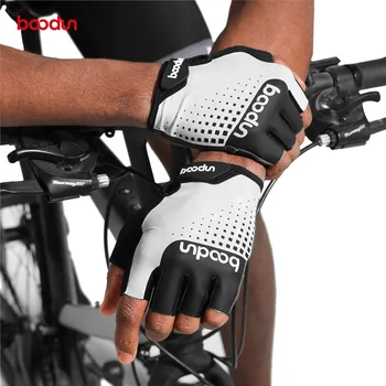 BOODUN/ Летние велосипедные перчатки с гелевой подкладкой Толщиной в полпальца, Велосипедные Перчатки для мужчин И Женщин, велосипедные перчатки для езды на горном Велосипеде