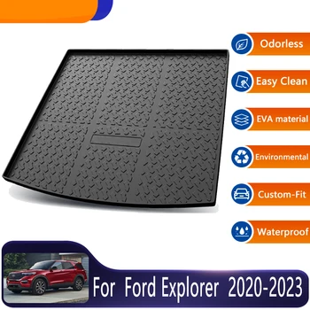 Коврик Для Багажника Автомобиля Ford Explorer U625 2020 2021 2022 2023 Коврики Для Багажника Автомобиля Напольный Лоток Защитные Накладки Для Багажника Аксессуары Материал TPE
