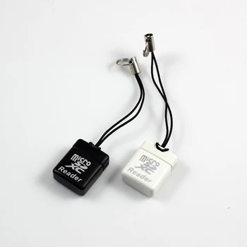 Высокоскоростной адаптер для чтения карт памяти Mini USB 2.0 Micro SD/TF Card Reader с ремешком Подключи и играй