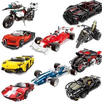 Новая серия креативных автомобилей Xingbao, наборы гоночных автомобилей для бездорожья, строительные блоки, кирпичи MOC, наборы моделей автомобилей, игрушки для мальчиков, подарки для детей
