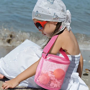 2022 Новая Портативная Детская сумка для хранения, Пляжное трехмерное Круглое Ведро для песка, Игрушка, Отделочная коллекция, Детские аксессуары