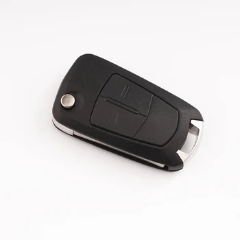 5 шт./лот, автомобильные ключи с автоматическим ключом для Opel, 2 кнопки дистанционного ключа с откидной крышкой, пустой корпус