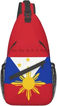 Симпатичная сумка-слинг с флагом Филиппин, рюкзак-слинг через плечо, Филиппинская повседневная сумка на плечо, дорожный рюкзак для женщин и мужчин