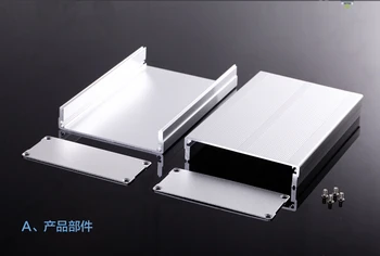 Алюминиевый корпус электрическая коробка для экструзии проекта печатной платы 97 (3,81 