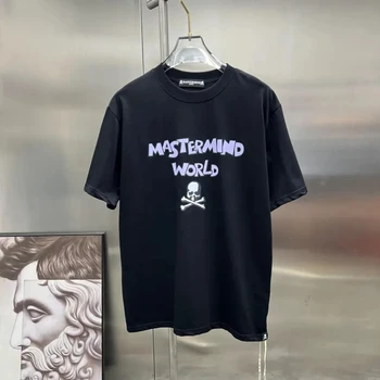 Mastermind World 23SS Летняя новинка Dark Wind MMW, цвет черепа, с надписью, хлопковая мужская и женская повседневная футболка с коротким рукавом