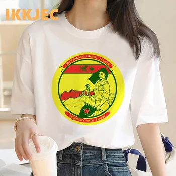 футболка из Курдистана, женская одежда y2k, винтажная белая пара, футболка harajuku kawaii, футболка harajuku tumblr