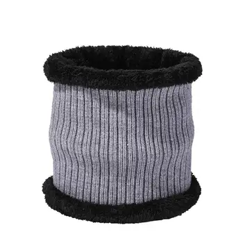 Комплект вязаных шапок и шарфов, уютный зимний комплект, Вязаная шапка-бини, шарф с флисовой подкладкой для защиты ушей, Теплая стильная шапка