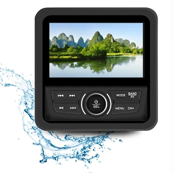 Водонепроницаемый MP3-плеер для ATV UTV, мотоцикла, лодки, горячих ванн, бассейна, Спа, BT Marine, ЖК-радиоплеер 8415A