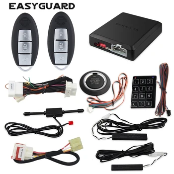 EASYGUARD Plug & Play CAN BUS подходит для Nissan navara 2016-2020 кнопочный запуск PKE автосигнализации дистанционный автоматический стартер