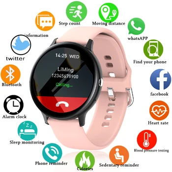 LIGE 2021 Новые смарт-часы Женские Мужские с полным сенсорным экраном для фитнеса, отслеживания артериального давления, сна, Женские смарт-часы для звонков, женские для Xiaomi