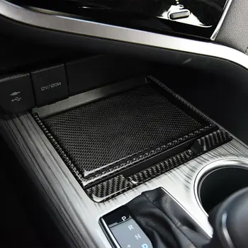 4 шт. Карбоновое волокно, коробка для хранения Центральной консоли Автомобиля, накладка для Toyota Camry 2018-2019