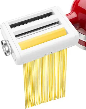 Насадка для приготовления макаронных изделий KitchenAid Stand Mixers 3 в 1 Комплект включает Валик для нарезки макаронных изделий, Резак для спагетти и Фетучини, Паста в