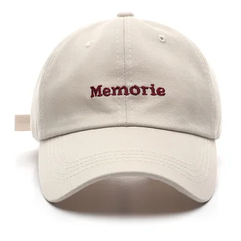 Хлопковая бейсболка для женщин и мужчин, модные шляпы с вышивкой MEMORY, Унисекс, бейсболка-кепка, летние шляпы от Солнца