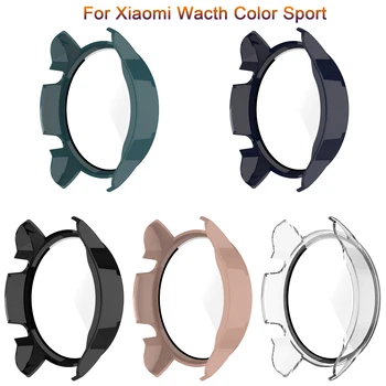 Стекло + чехол для Xiaomi Mi Watch Color Sport Watch Accessorie, бампер для экрана + защитная пленка для Mi Watch Color Sport Accessories