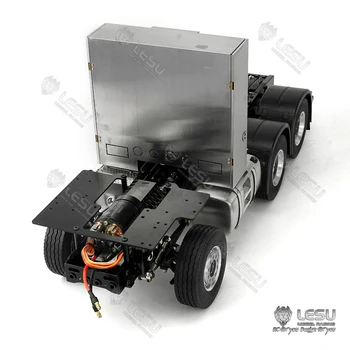 Металлическое шасси LESU Arocs Benz 3363 6x6 для 1/14 радиоуправляемого тягача TAMIYA модель DIY 2 скоростная коробка передач