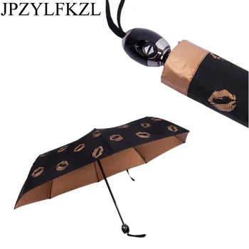 JPZYLFKZL 8K Ветрозащитный Складной Автоматический Зонт От Дождя Женский Авто Роскошные Большие Ветрозащитные Зонты От Дождя Для Мужчин С Черным Покрытием