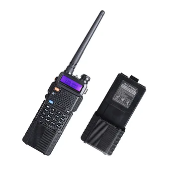 1Pz Baofeng uv-5r любительское радио 3800 мАч батарея двухдиапазонное радио 136-174 МГц e 400-520 МГц baofeng uv5r radio del palmare двухстороннее радио