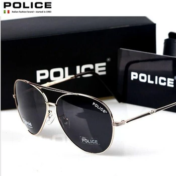 POLICE Brand 2022, Поляризованные солнцезащитные очки для Мужчин, женщин, солнцезащитные очки для пилотов, Высококачественные солнцезащитные очки, блокирующие блики от вождения, UV400, Очки