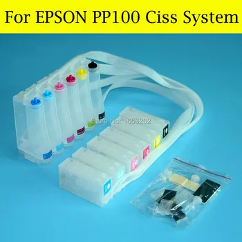 6 Цветов С укрывателем чипа PP-100 для системы СНПЧ Epson PP50 PP100II PP-100II PP100AP PP100N PP-100N PP100