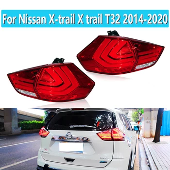 1 Комплект для Nissan X-trail X trail T32 2014-2020 Автомобильный светодиодный задний фонарь, противотуманная фара, Тормозной задний указатель поворота, задний фонарь