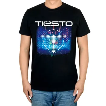 Летний стиль Tiesto, бренд Dubstep, мужская одежда DJ master Ropa Mujer, черная футболка poleras, футболка для мма, Музыкальная camiseta
