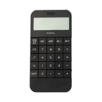 Модный студенческий универсальный карманный рекламный Дешевый цифровой калькулятор Черный электронный белый
