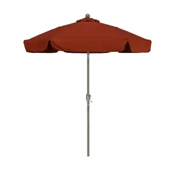 7,5-дюймовый зонт для патио из полиэстера с поворотной рукояткой, многократный для наружного пляжного сада