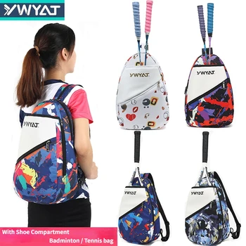 Новая теннисная сумка YWYAT, сумка для бадминтона на 2 ракетки, Молодежные дорожные спортивные сумки на плечо, Мужские, женские, детские, Рюкзак для теннисных ракеток