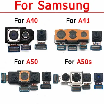 Оригинальная задняя фронтальная камера для Samsung Galaxy A40 A41 A50 A50s Фронтальный Селфи Модуль камеры заднего вида Запасные части