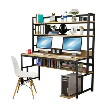 Офисный Компьютерный стол, Домашний письменный стол, Один корпус с книжной полкой, Многослойная конюшня для хранения в кабинете